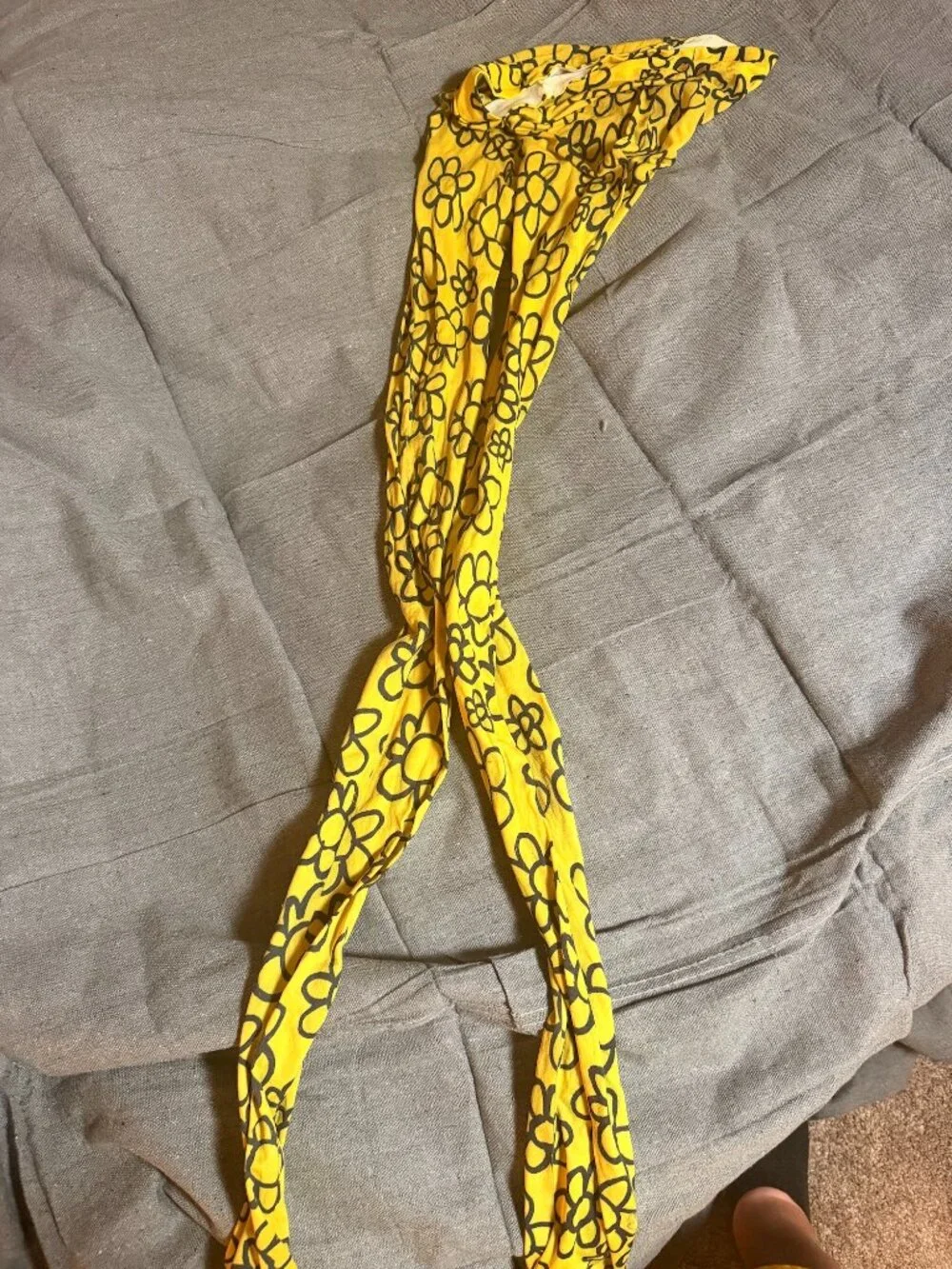 Lazy Oaf Scribble Daisy Tights (Yellow)